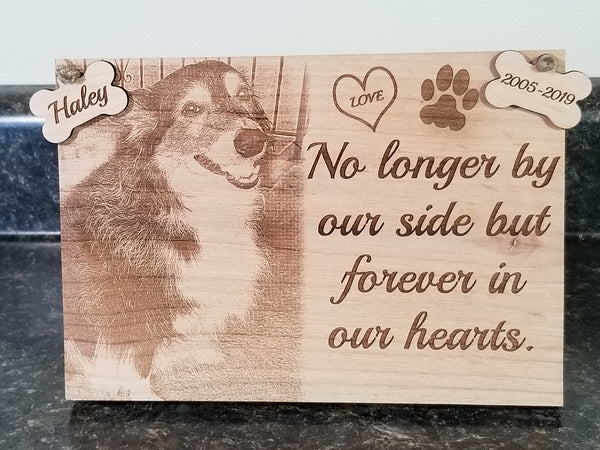 Engraved Pet Memorial Plaque